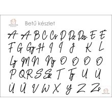 Monogramos tortadísz "vonal script"