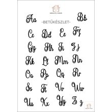 Esküvői Monogramos tortadísz szivecskével