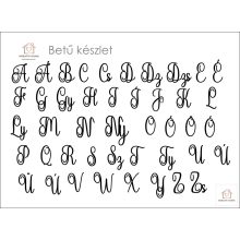 Esküvői Monogramos tortadísz szivecskével