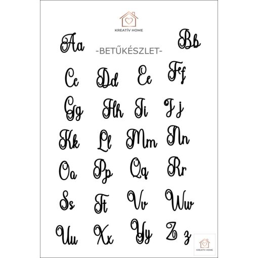 Esküvői Monogramos tortadísz szivecskével