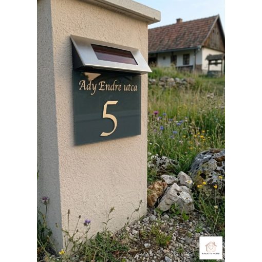 világitó plexi házszámtábla