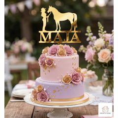 Lovas torta beszúró névvel
