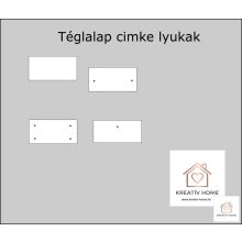 Bőr cimke téglalap