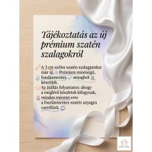 Egyedi logózott szatén márkacímke