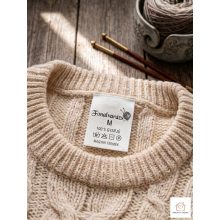 Poliamid textil cimke saját logóval  3*4