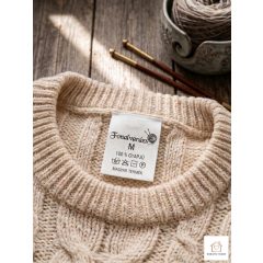 Poliamid textil cimke saját logóval  3*4