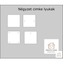 Bőr cimke négyzet