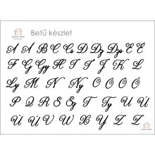 Monogramos tortadísz dátummal esküvőre
