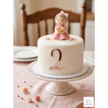 Cirádás Rose Gold Tortadísz – "2"