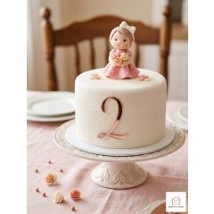 Cirádás Rose Gold Tortadísz – "2"