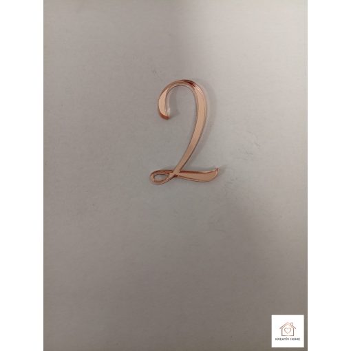 Cirádás Rose Gold Tortadísz – "2"
