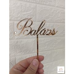 Tükörarany Balázs neves tortadísz beszúróval