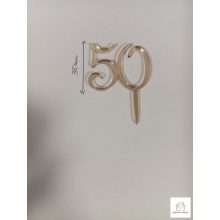 Számos szülinapi tortadisz csomag-50es 4 db
