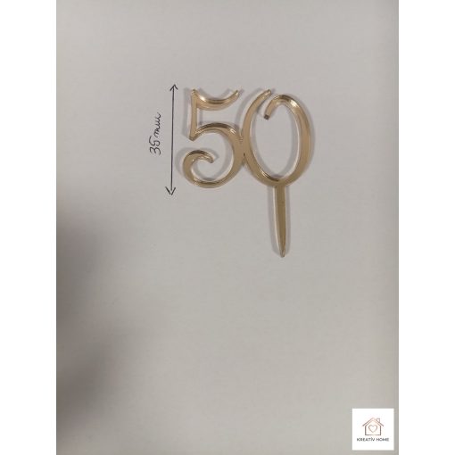 Számos szülinapi tortadisz csomag-50es 4 db
