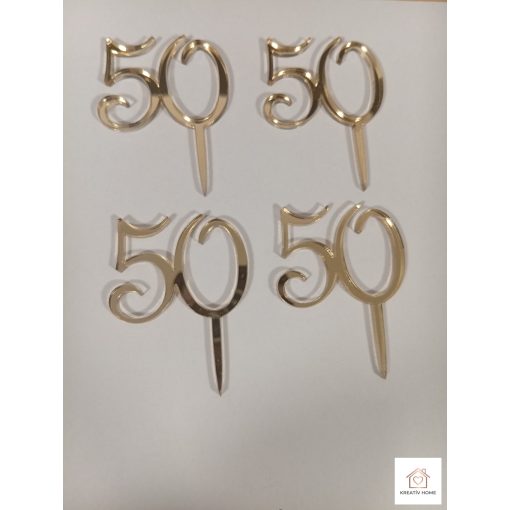Számos szülinapi tortadisz csomag-50es 4 db